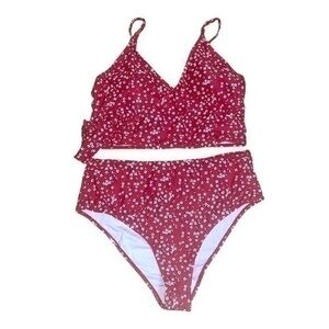 High Waisted Two Piece Bikini - Size XL